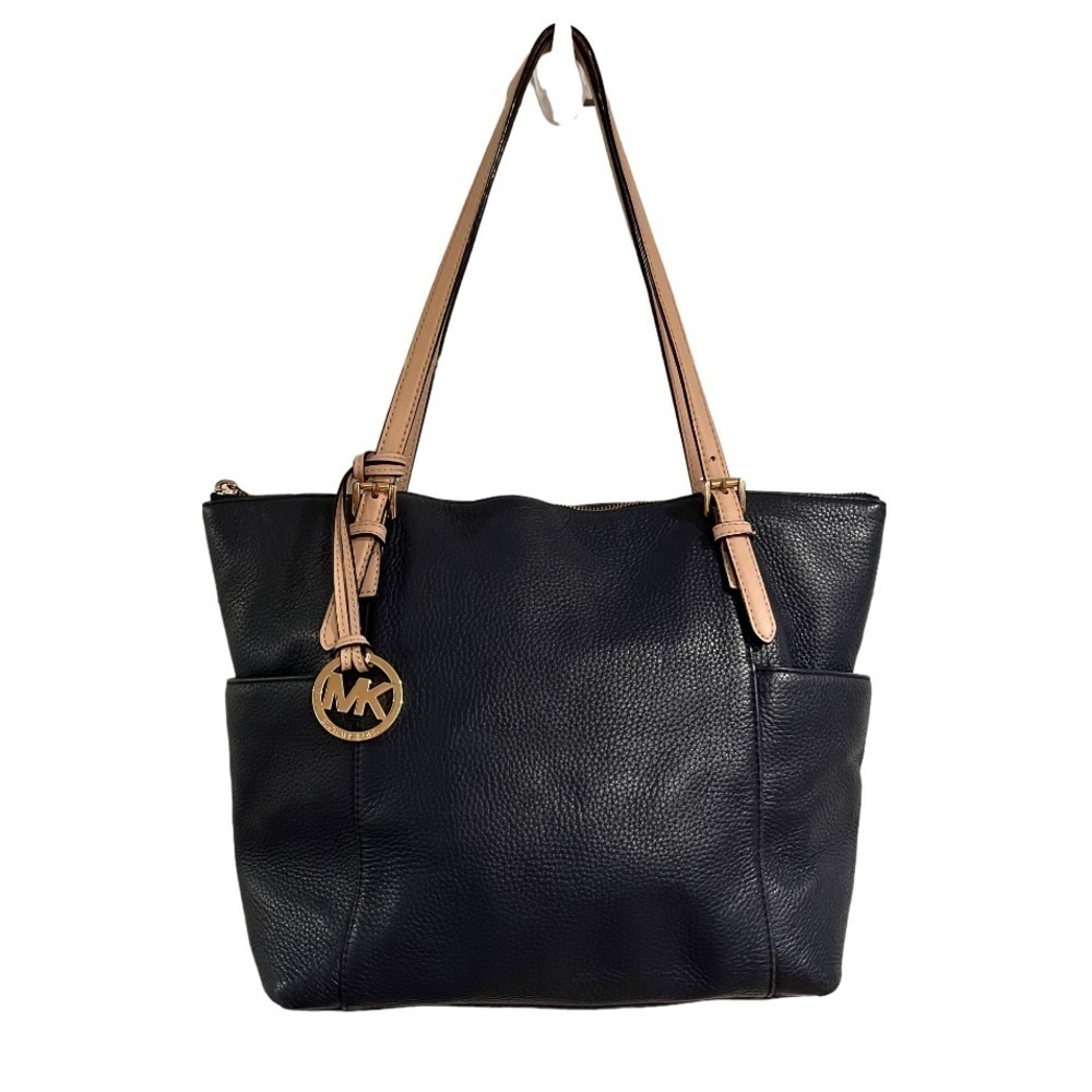 Michael Kors Navy Blue Jet Set Tote Bag